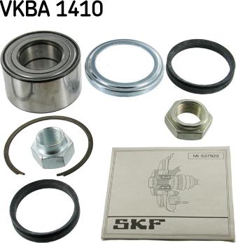 SKF VKBA 1410 - Подшипник ступицы колеса, комплект autospares.lv