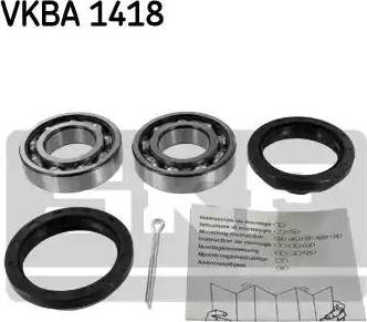 SKF VKBA 1418 - Подшипник ступицы колеса, комплект autospares.lv