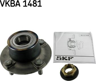 SKF VKBA 1481 - Подшипник ступицы колеса, комплект autospares.lv