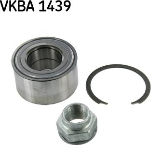 SKF VKBA 1439 - Подшипник ступицы колеса, комплект autospares.lv
