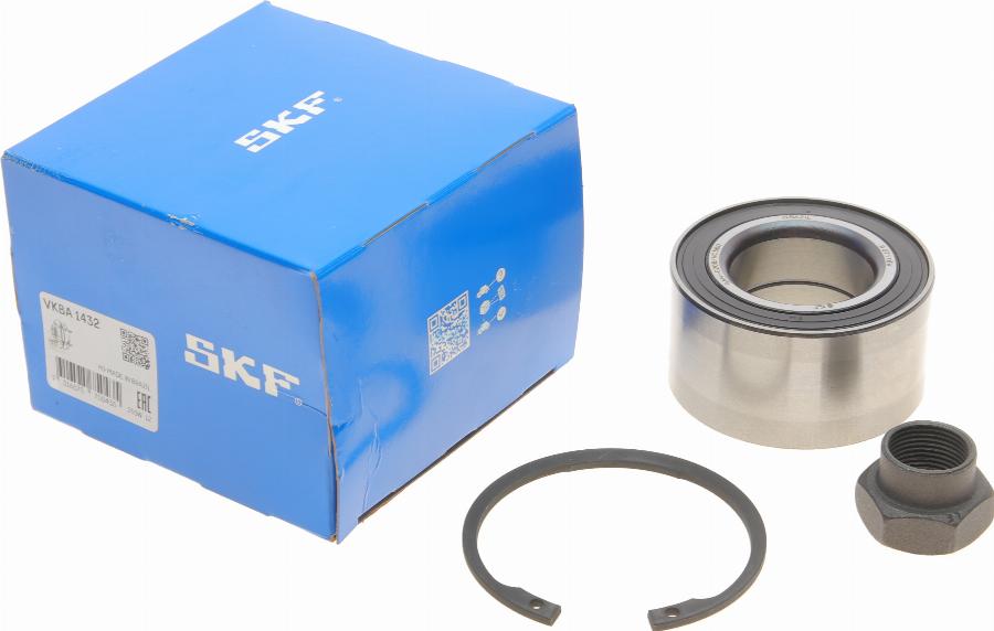 SKF VKBA 1432 - Подшипник ступицы колеса, комплект autospares.lv