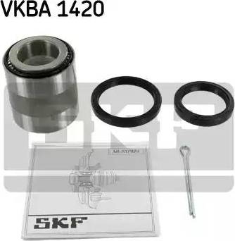 SKF VKBA 1420 - Подшипник ступицы колеса, комплект autospares.lv