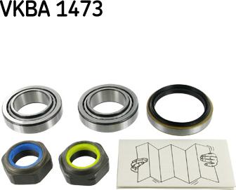 SKF VKBA 742 - Подшипник ступицы колеса, комплект autospares.lv