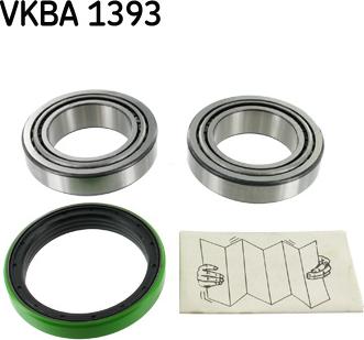 SKF VKBA 1393 - Подшипник ступицы колеса, комплект autospares.lv