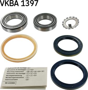 SKF VKBA 1397 - Подшипник ступицы колеса, комплект autospares.lv