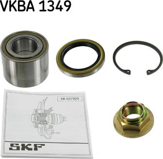 SKF VKBA 1349 - Подшипник ступицы колеса, комплект autospares.lv