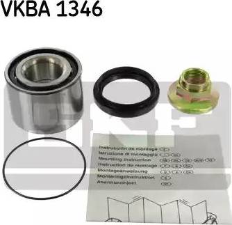 SKF VKBA 1346 - Подшипник ступицы колеса, комплект autospares.lv