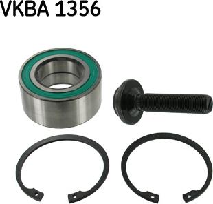 SKF VKBA 1356 - Подшипник ступицы колеса, комплект autospares.lv