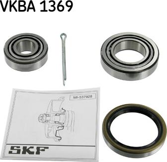 SKF VKBA 1369 - Подшипник ступицы колеса, комплект autospares.lv