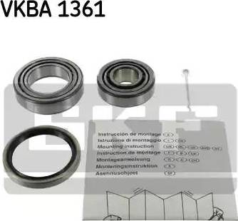 SKF VKBA 1361 - Подшипник ступицы колеса, комплект autospares.lv