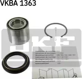 SKF VKBA 1363 - Подшипник ступицы колеса, комплект autospares.lv