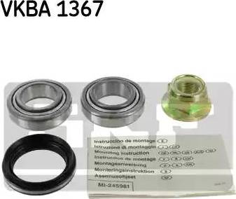 SKF VKBA 1367 - Ступица колеса, поворотный кулак autospares.lv