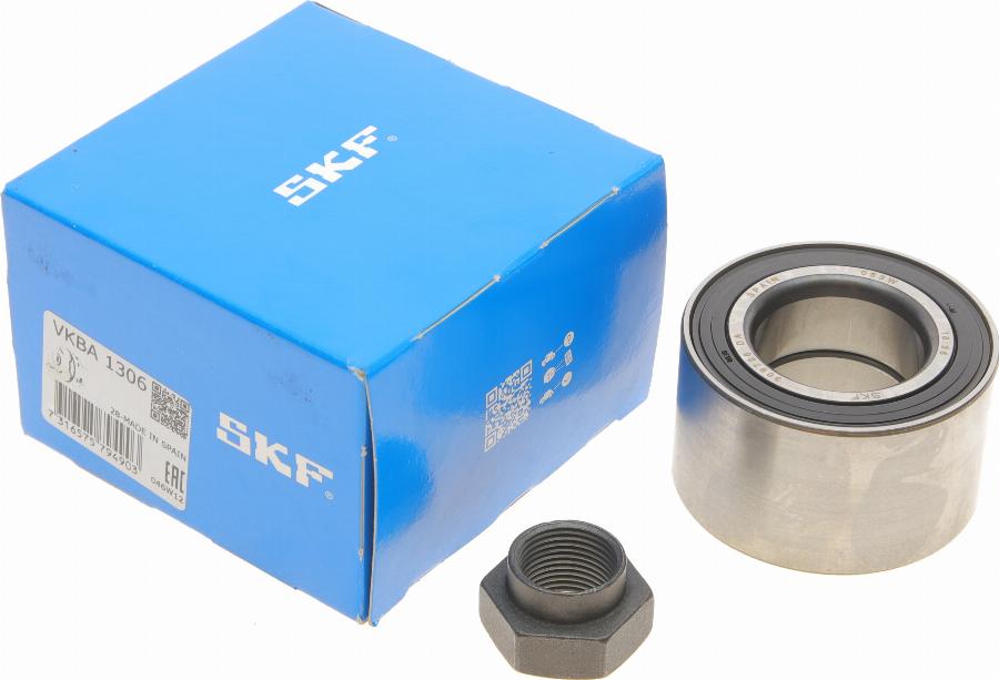 SKF VKBA 1306 - Подшипник ступицы колеса, комплект autospares.lv