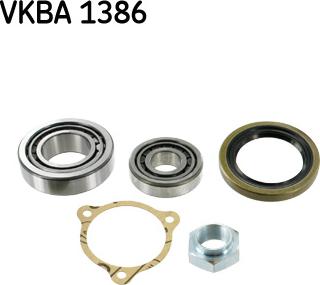 SKF VKBA 1386 - Подшипник ступицы колеса, комплект autospares.lv