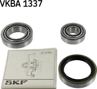 SKF VKBA 1337 - Подшипник ступицы колеса, комплект autospares.lv