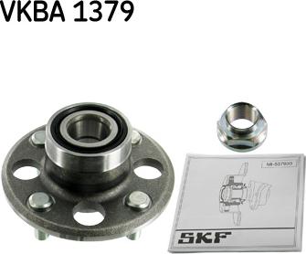 SKF VKBA 1379 - Подшипник ступицы колеса, комплект autospares.lv