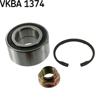 SKF VKBA 1374 - Подшипник ступицы колеса, комплект autospares.lv