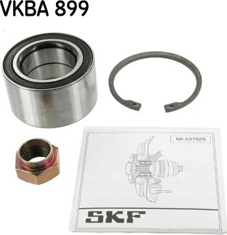 SKF VKBA 899 - Подшипник ступицы колеса, комплект autospares.lv