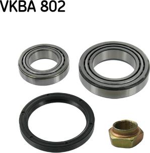 SKF VKBA 802 - Подшипник ступицы колеса, комплект autospares.lv