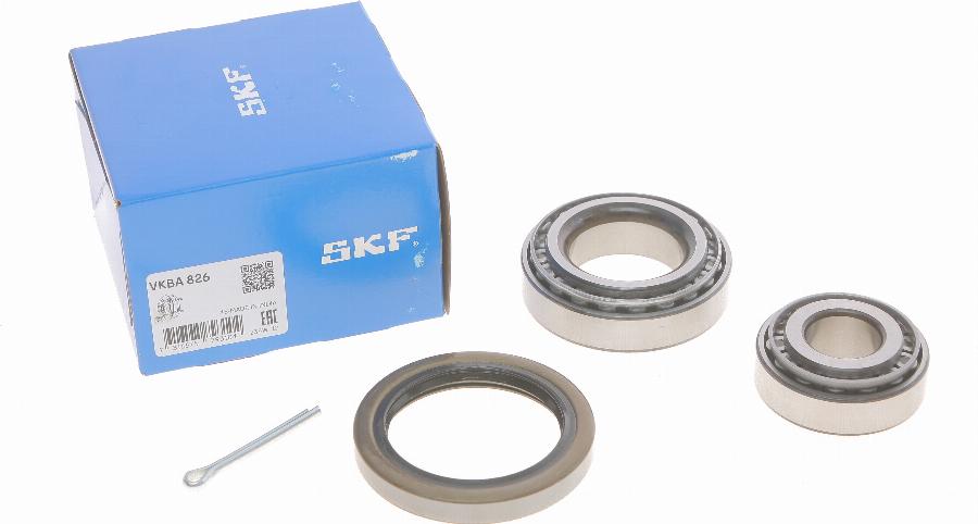 SKF VKBA 826 - Подшипник ступицы колеса, комплект autospares.lv