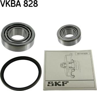 SKF VKBA 828 - Подшипник ступицы колеса, комплект autospares.lv
