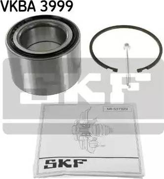 SKF VKBA 3999 - Подшипник ступицы колеса, комплект autospares.lv