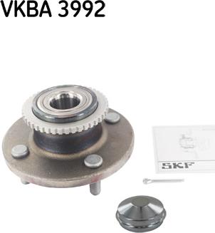 SKF VKBA 3992 - Подшипник ступицы колеса, комплект autospares.lv