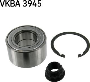 SKF VKBA 3945 - Подшипник ступицы колеса, комплект autospares.lv