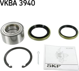 SKF VKBA 3940 - Подшипник ступицы колеса, комплект autospares.lv