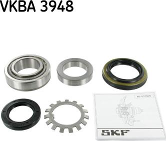 SKF VKBA 3948 - Подшипник ступицы колеса, комплект autospares.lv