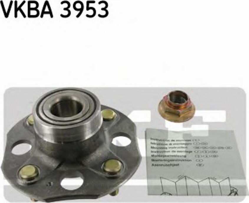 SKF VKBA 3953 - Ступица колеса, поворотный кулак autospares.lv