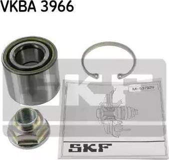 SKF VKBA 3966 - Подшипник ступицы колеса, комплект autospares.lv