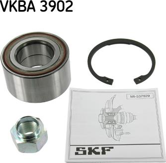 SKF VKBA 3902 - Подшипник ступицы колеса, комплект autospares.lv