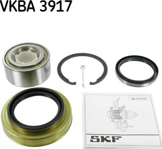 SKF VKBA 3917 - Подшипник ступицы колеса, комплект autospares.lv