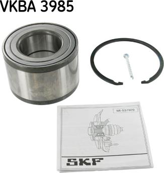 SKF VKBA 3985 - Подшипник ступицы колеса, комплект autospares.lv