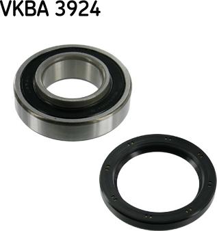 SKF VKBA 3924 - Подшипник ступицы колеса, комплект autospares.lv