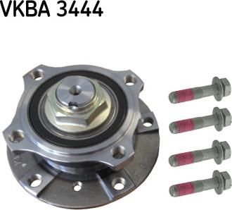 SKF VKBA 3444 - Подшипник ступицы колеса, комплект autospares.lv