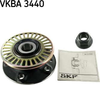 SKF VKBA 3440 - Подшипник ступицы колеса, комплект autospares.lv