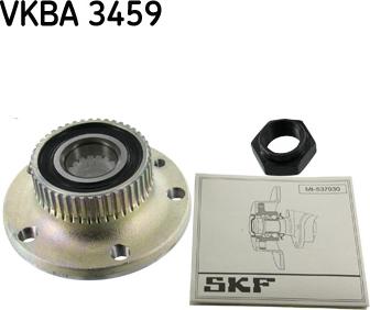 SKF VKBA 3459 - Подшипник ступицы колеса, комплект autospares.lv