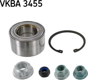 SKF VKBA 3455 - Подшипник ступицы колеса, комплект autospares.lv