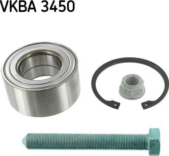 SKF VKBA 3450 - Подшипник ступицы колеса, комплект autospares.lv