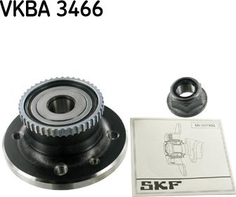 SKF VKBA 3466 - Подшипник ступицы колеса, комплект autospares.lv