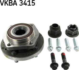 SKF VKBA 3415 - Подшипник ступицы колеса, комплект autospares.lv