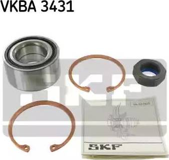 SKF VKBA 3431 - Подшипник ступицы колеса, комплект autospares.lv