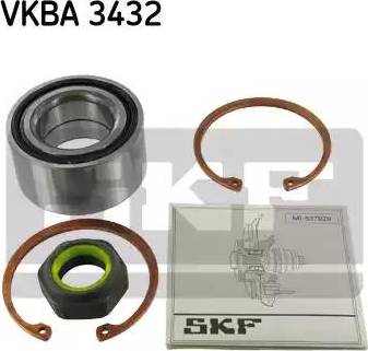 SKF VKBA 3432 - Подшипник ступицы колеса, комплект autospares.lv