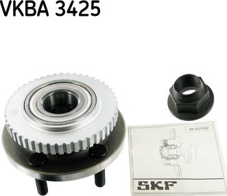 SKF VKBA 3425 - Подшипник ступицы колеса, комплект autospares.lv