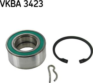 SKF VKBA 3423 - Подшипник ступицы колеса, комплект autospares.lv