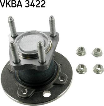 SKF VKBA 3422 - Ступица колеса, поворотный кулак autospares.lv
