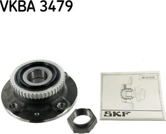 SKF VKBA 3479 - Подшипник ступицы колеса, комплект autospares.lv