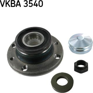 SKF VKBA 3540 - Подшипник ступицы колеса, комплект autospares.lv
